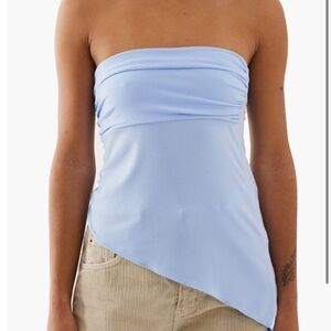NWT - XL Urban Outfitters Asymmetrical Mesh Long-line Tube Top